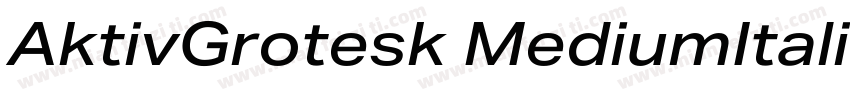 AktivGrotesk MediumItalic字体转换
